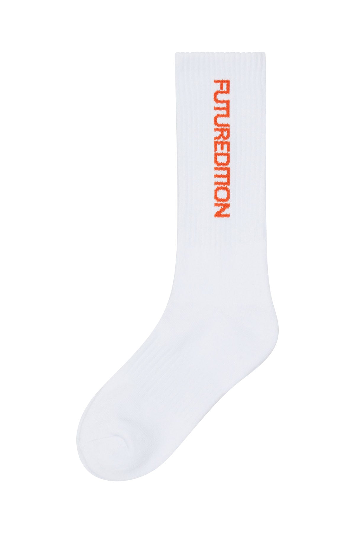 Socks with orange logo